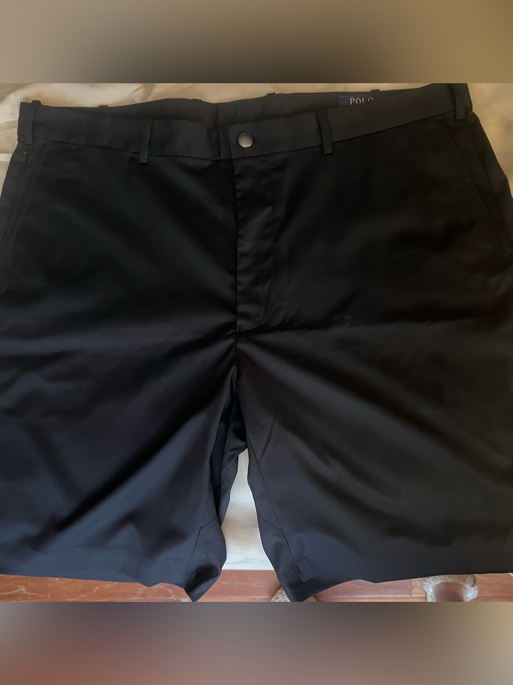Ralph Lauren Black Flat Front Men's Shorts